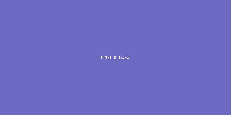 Pendaftaran Peserta Didik Baru (PPDB) Gelombang 2
